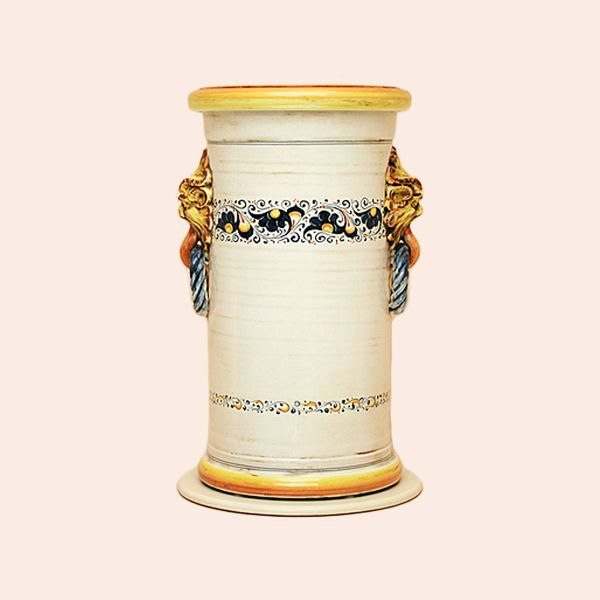 ABA104A 50 - Umbrella stand pattern blu curls cm 50H